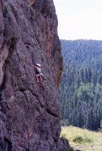 Female child climber, Jemez Mtns.