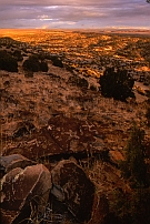 Petroglyph Hill at Sunset